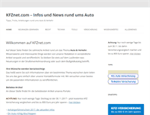 Tablet Screenshot of kfznet.com